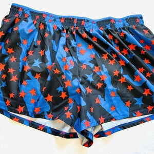 NWT NIKE Women Drawstring Built-in-Underwear Stars Running Shorts Plus Size 2X